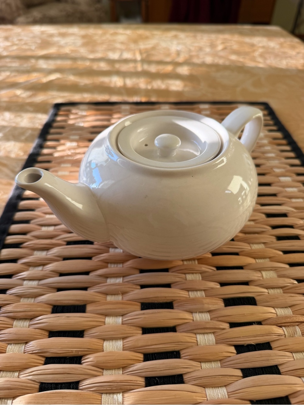 White Ceramic Teapot - Brand: